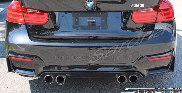 Custom BMW 3 Series  Sedan Rear Bumper (2012 - 2016) - $675.00 (Part #BM-041-RB)